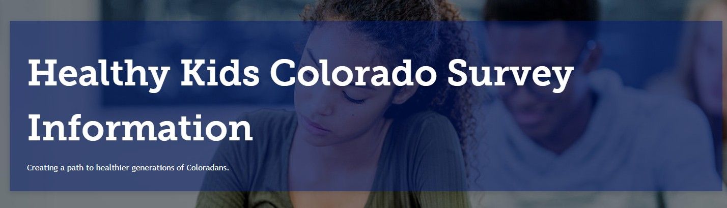 Alt Text: Infographic showing results from the Colorado Healthy Kids Survey, highlighting a decline in teen marijuana use since legalization, with charts and statistics demonstrating reduced usage among high school students.