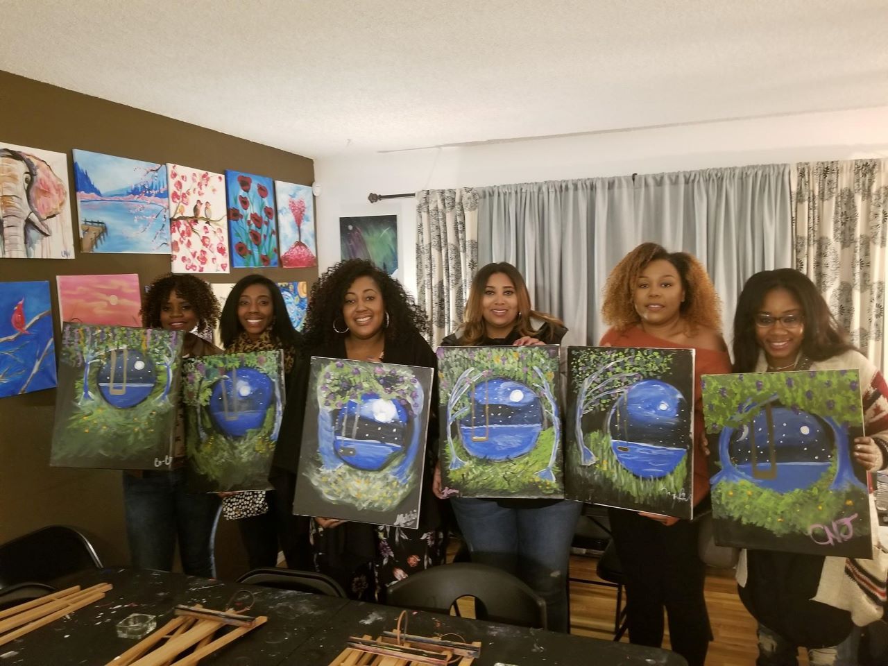 Ladies' Paint Night Valentine’s Day Ideas